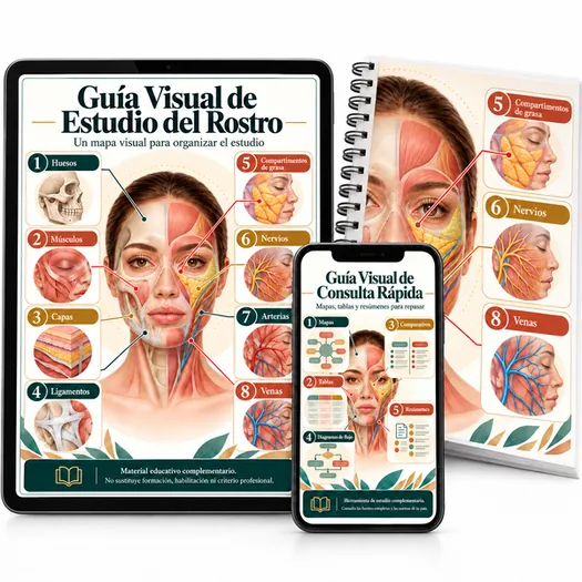 Mockup del ebook principal Guía Visual de Estudio del Rostro